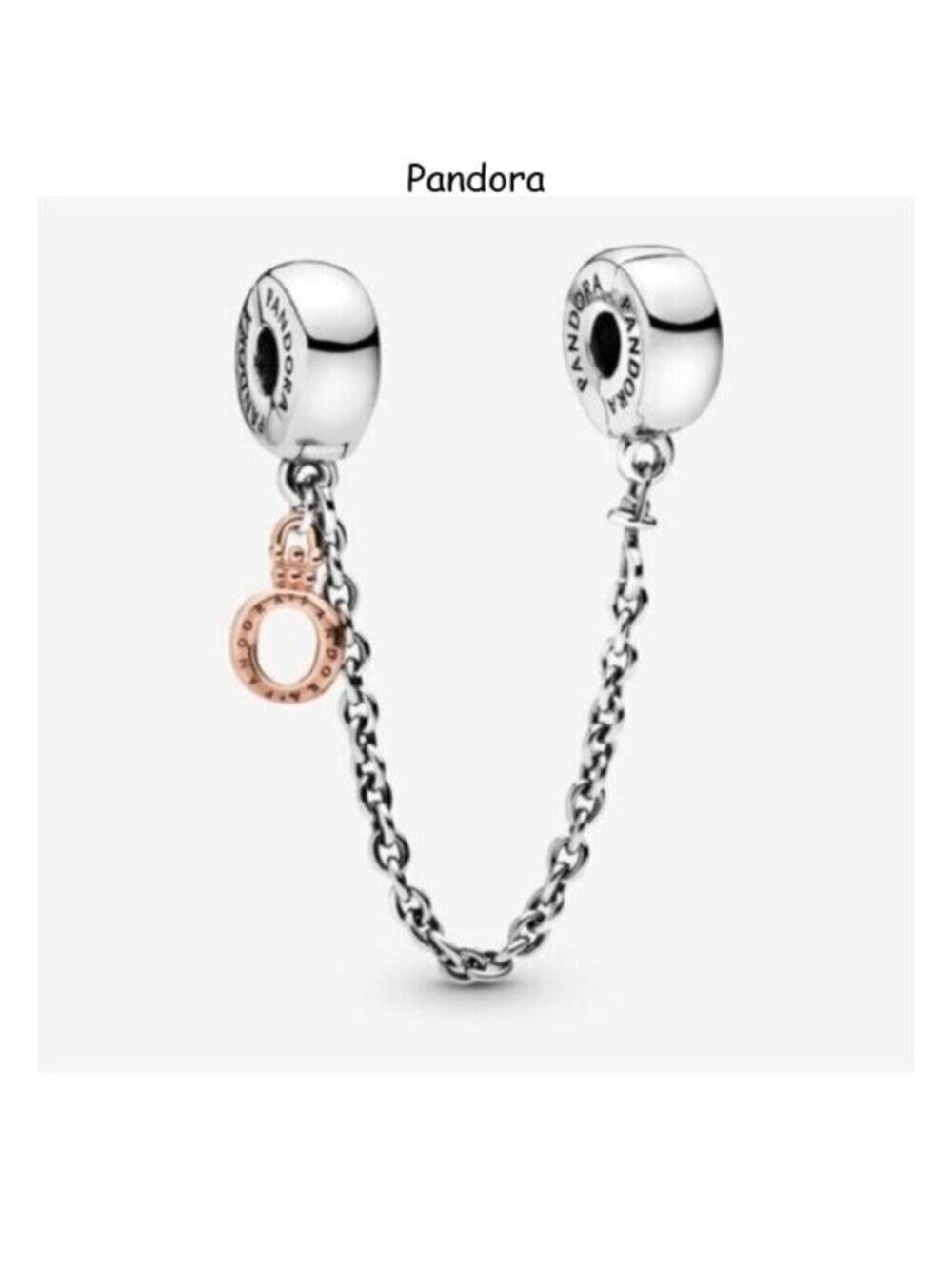 Pandora Dangling Crown O Safety Chain Charm